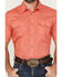 Image #3 - Gibson Trading Co Men's White Water Solid Short Sleeve Snap Stretch Western Shirt - Tall, Coral, hi-res
