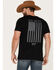 Image #1 - Smith & Wesson Men's M&P Stay United Flag Short Sleeve Graphic T-Shirt, Black, hi-res