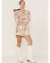 Image #4 - Shyanne Women's Southwestern Long Sleeve Shift Mini Dress, Fuchsia, hi-res
