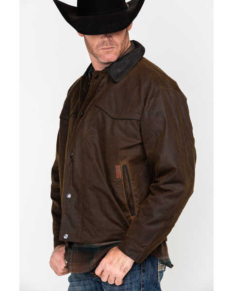 Image #6 - Outback Trading Co Men's Oilskin Jacket, Bronze, hi-res