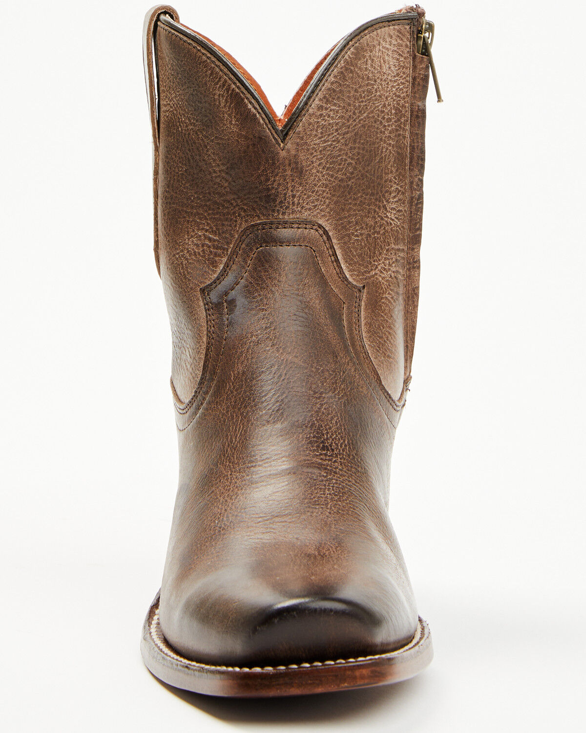 Image #4 - Cleo + Wolf Women's Fern Western Booties - Square Toe, Chocolate, hi-res