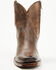 Image #4 - Cleo + Wolf Women's Fern Western Booties - Square Toe, Chocolate, hi-res