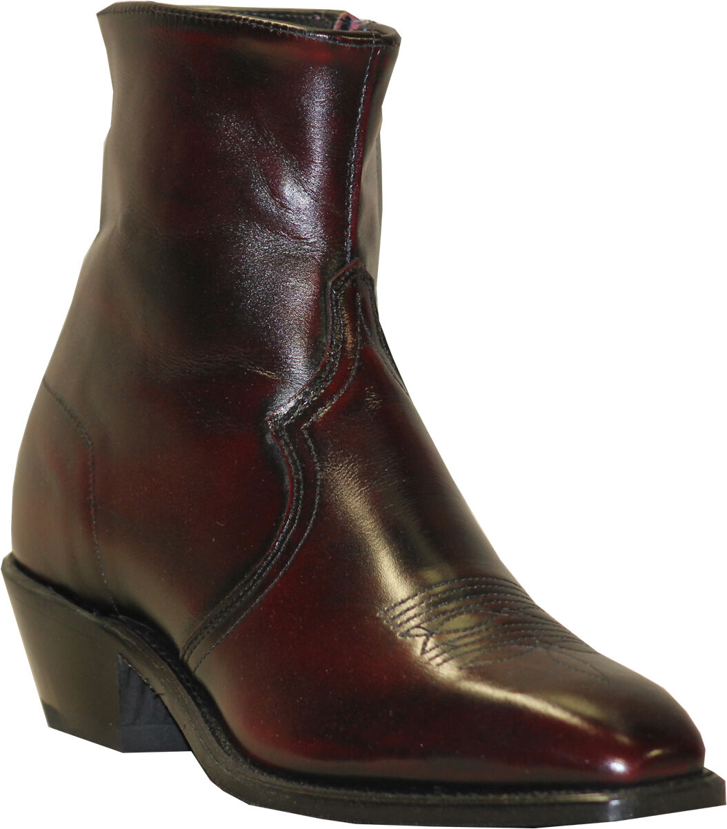 mens casual boots with zipper