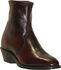 Image #1 - Abilene Boots Men's Zipper Short Dress Boots - Square Toe, Black Cherry, hi-res