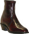 Abilene Boots Men's Zipper Short Dress Boots - Square Toe, Black Cherry, hi-res