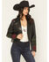Image #2 - Idyllwind Women's Glenrose Floral Leather Jacket, Black, hi-res