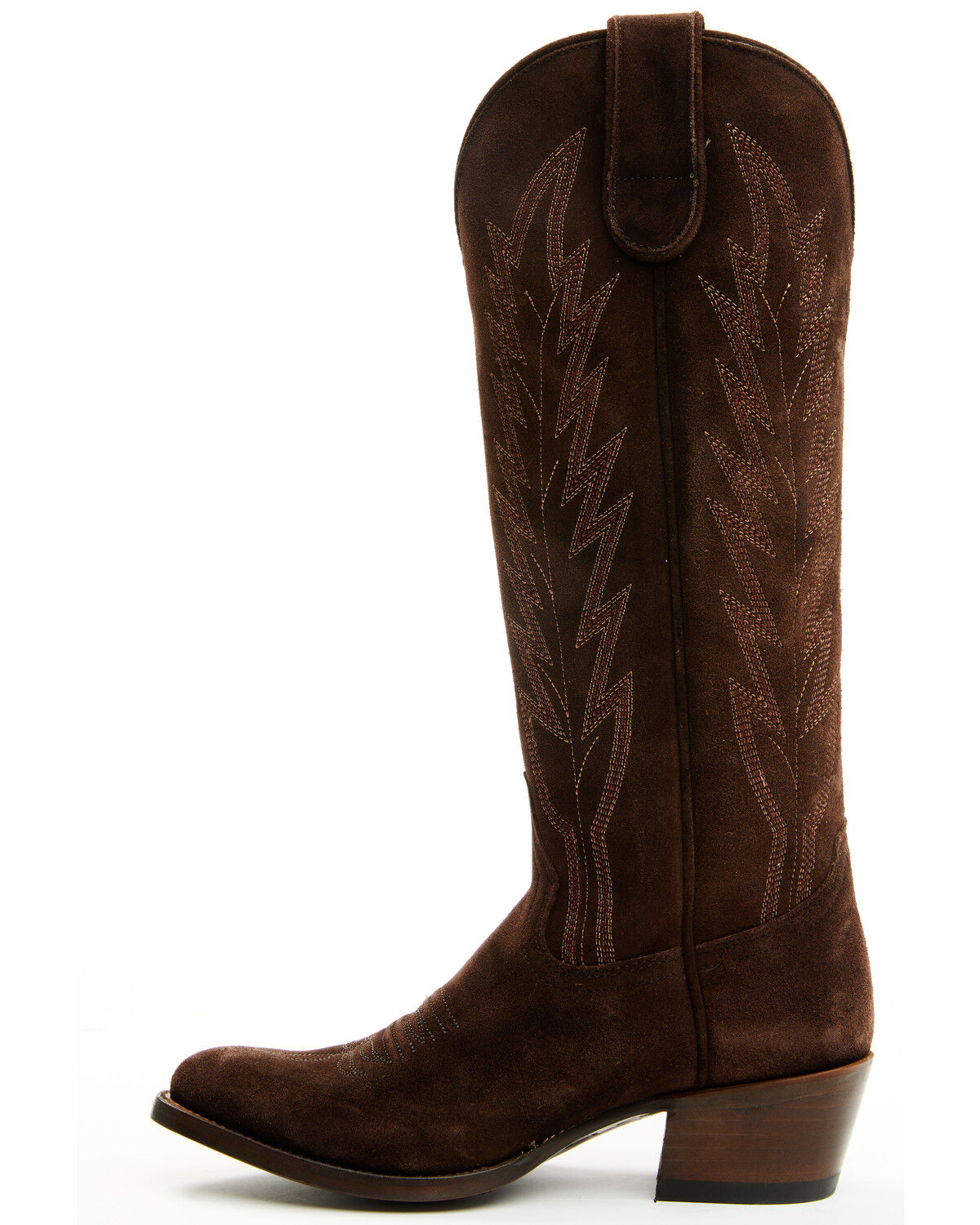 Image #3 - Macie Bean Women's Life's Like A Box Of Chocolates Suede Tall Western Boots - Round Toe, Chocolate, hi-res