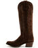 Image #3 - Macie Bean Women's Life's Like A Box Of Chocolates Suede Tall Western Boots - Round Toe, Chocolate, hi-res