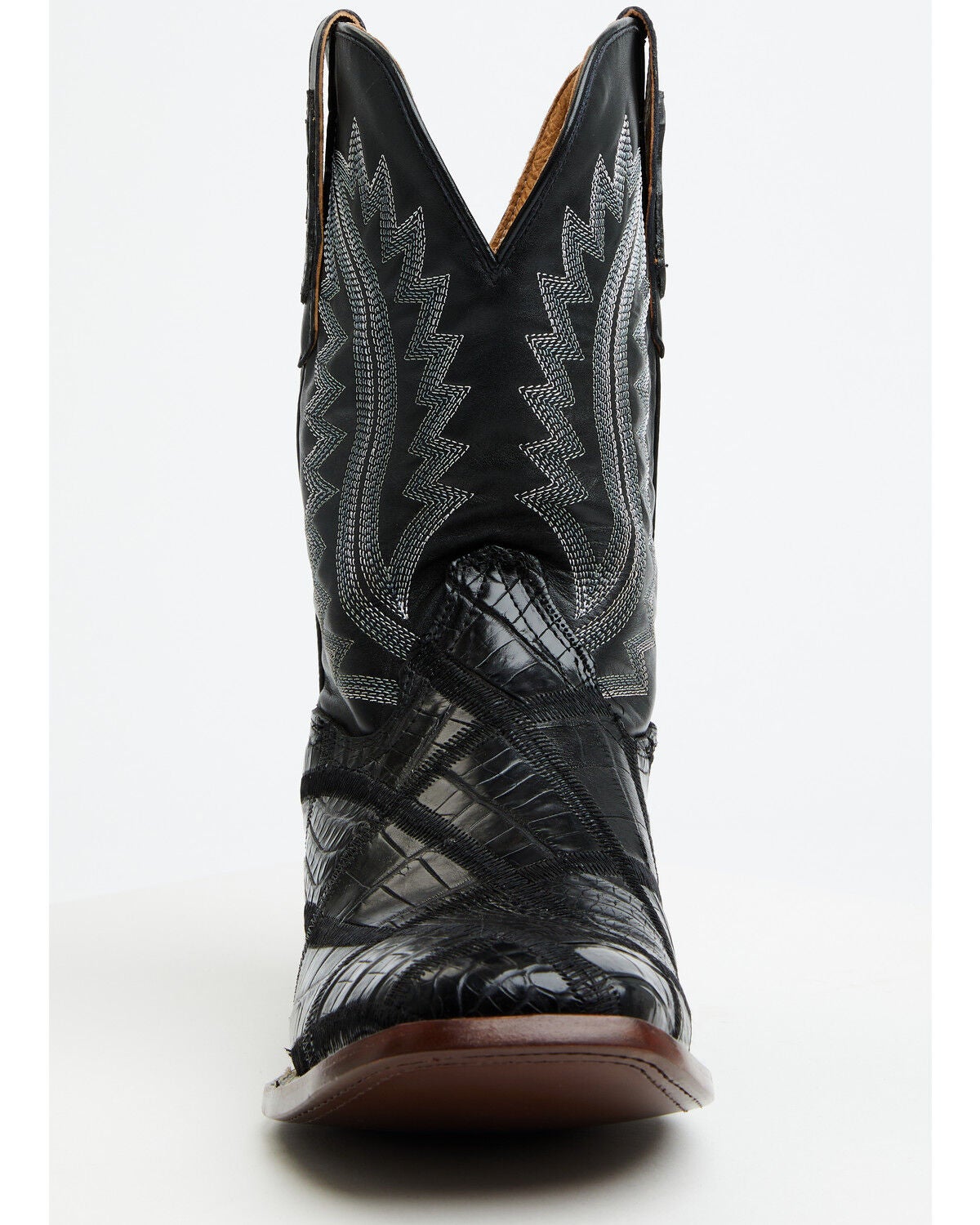 Image #4 - Cody James Men's Exotic American Alligator Western Boots - Broad Square Toe, Black, hi-res
