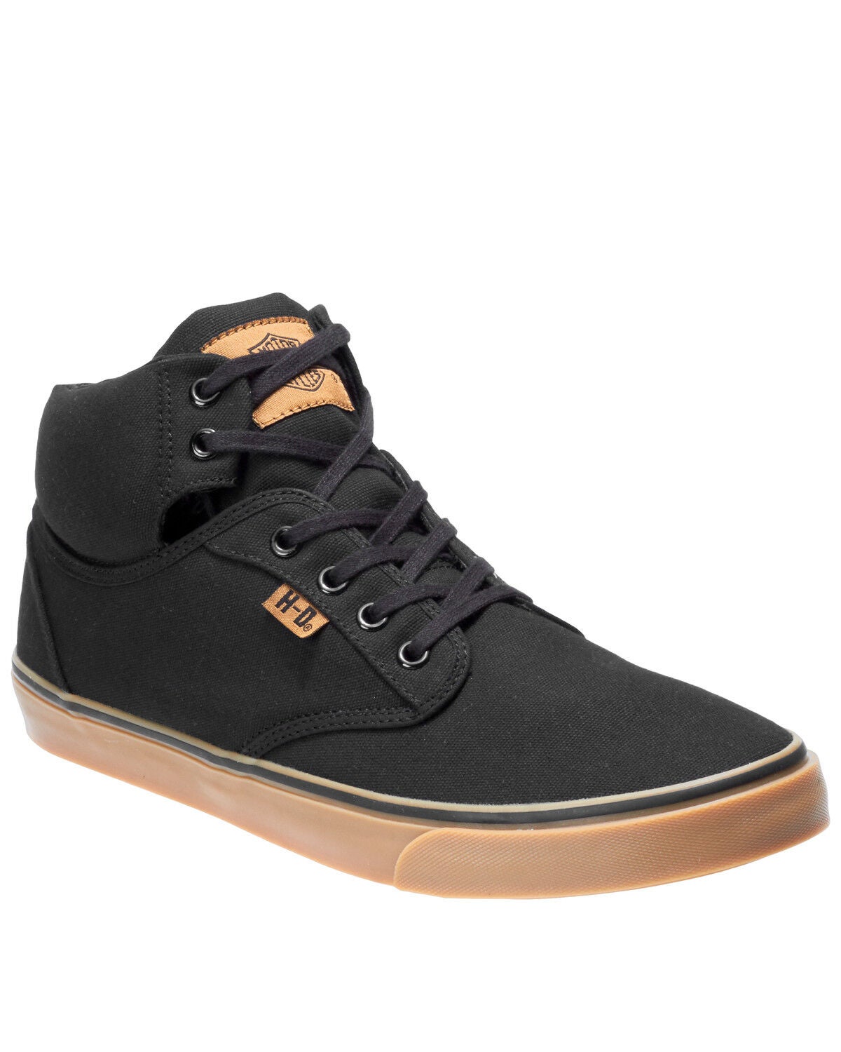 Harley Davidson Men's Wrenford Moto Shoes, Black, hi-res