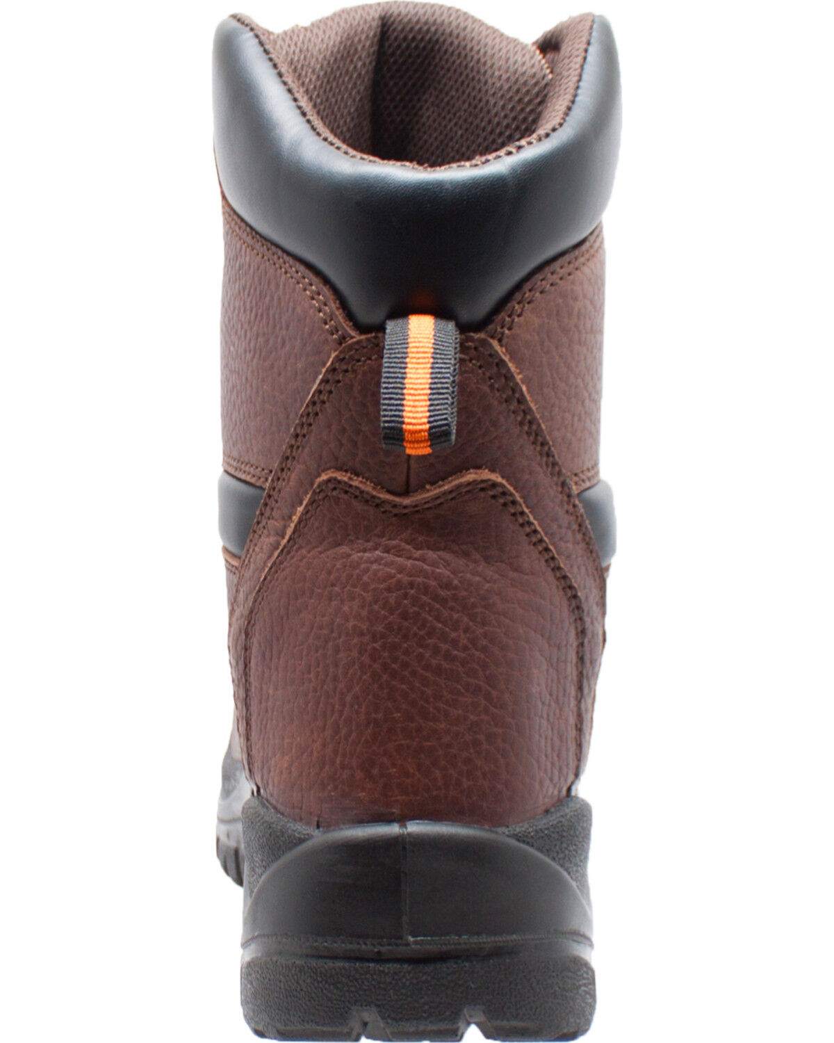 Image #5 - Ad Tec Men's 6" Tumbled Leather Comfort Work Boots - Soft Toe, Dark Brown, hi-res