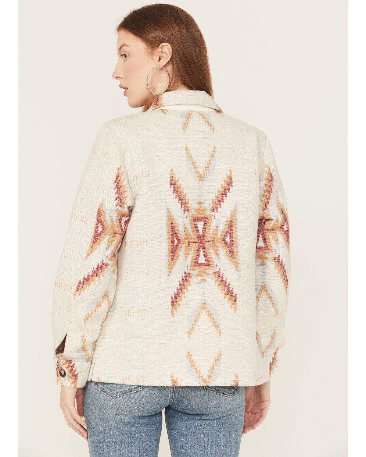 Image #4 - Idyllwind Women's Merritt Southwestern Button-Down Shacket, Cream, hi-res