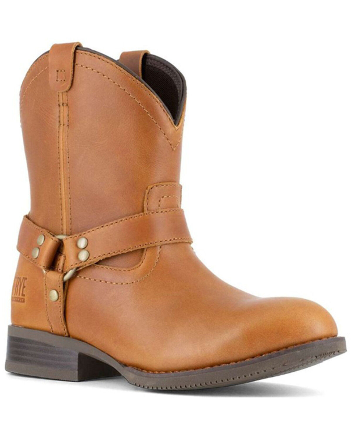 Image #1 - Frye Women's Safety-Crafted Harness Work Boots - Steel Toe, Brown, hi-res