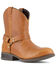 Image #1 - Frye Women's Safety-Crafted Harness Work Boots - Steel Toe, Brown, hi-res