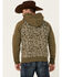 Wanakome Men's Moss Abbot Line Printed Pullover Hooded Sweatshirt , Moss Green, hi-res