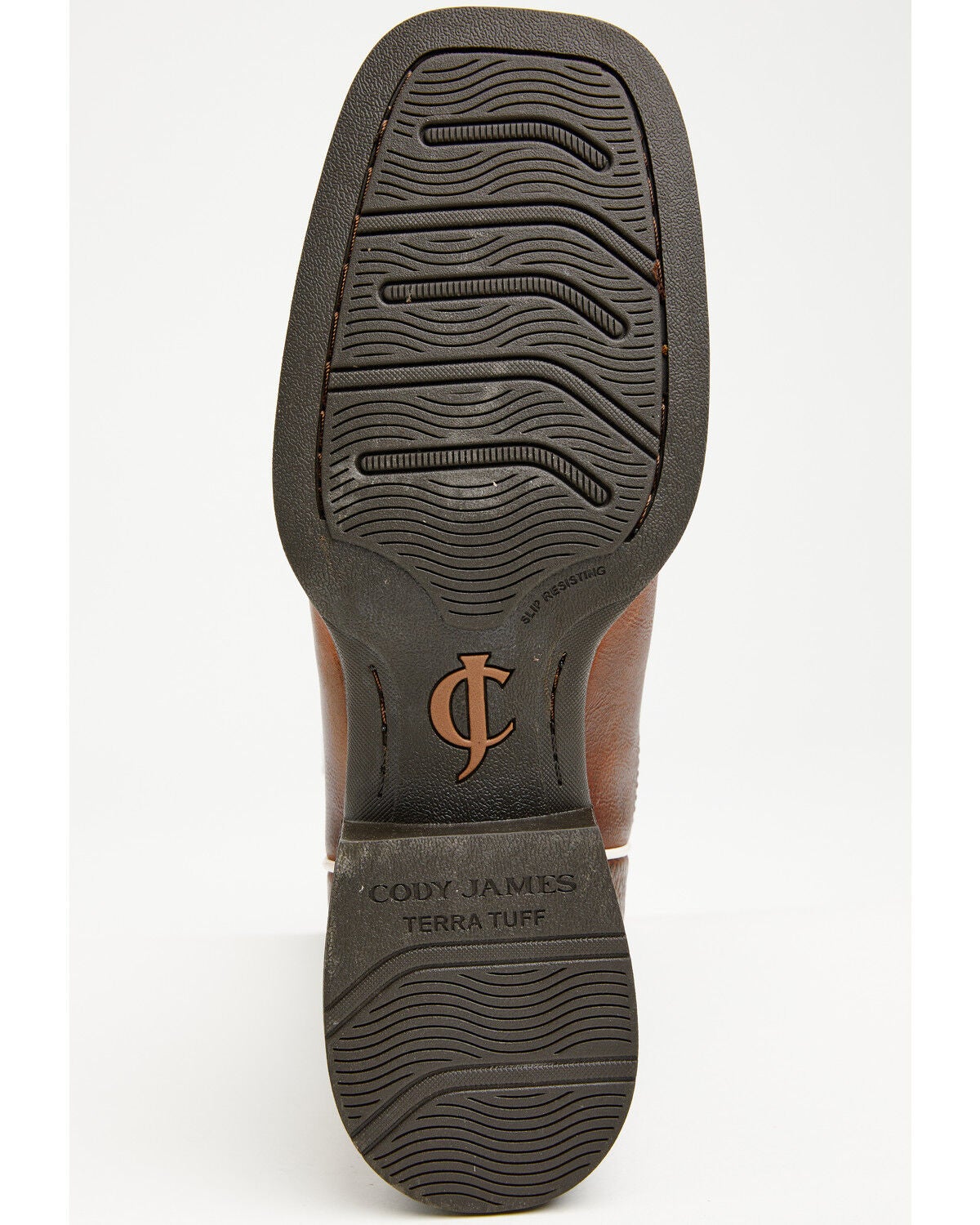 Image #7 - Cody James Men's Montoya Performance Western Boots - Broad Square Toe, Navy, hi-res