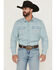 Image #1 - Cody James Men's Frosty Light Wash Long Sleeve Snap Denim Western Shirt - Big, Light Wash, hi-res