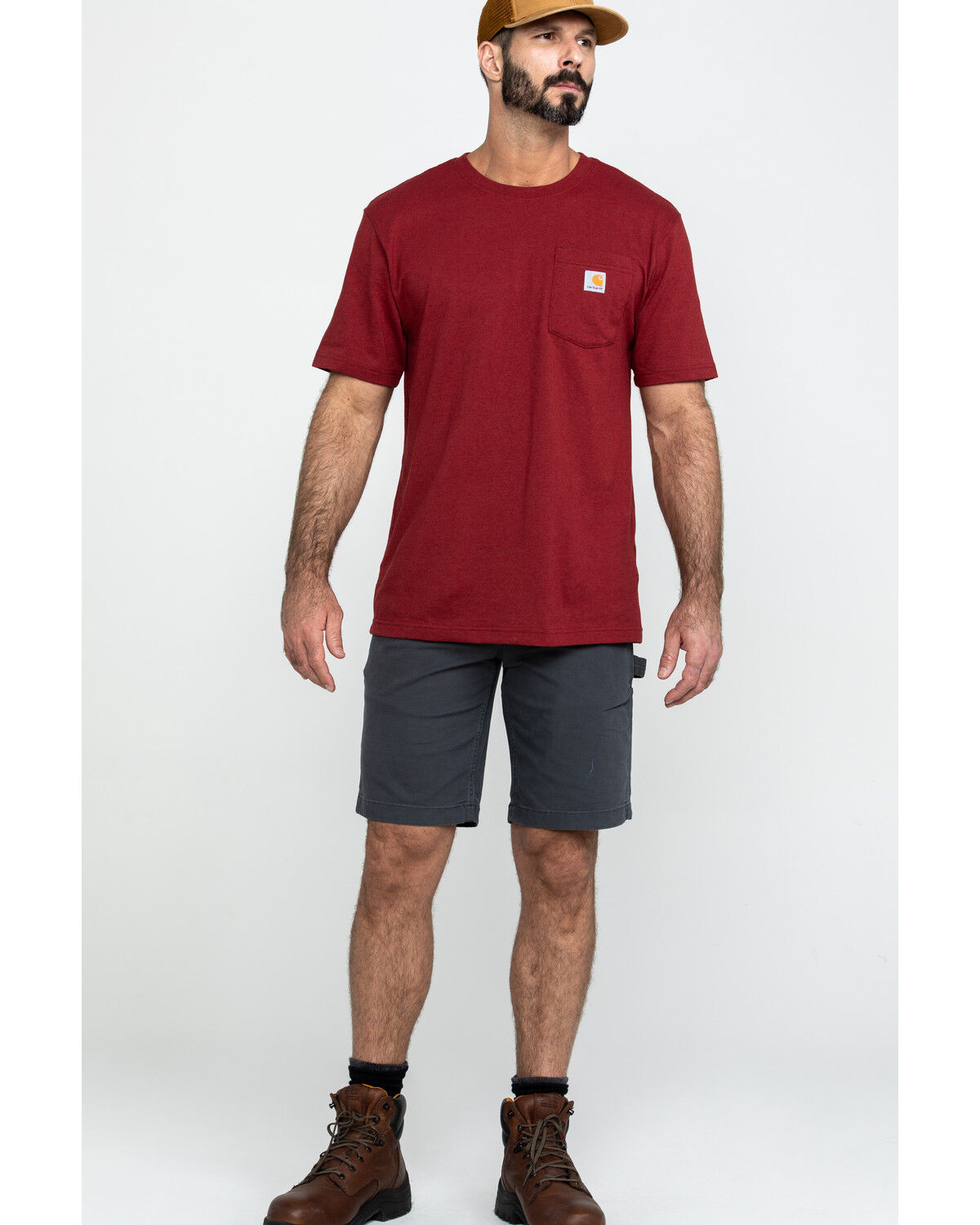 Image #6 - Carhartt Men's 11" Rugged Flex® Dungaree Rigby Work Shorts, Dark Grey, hi-res