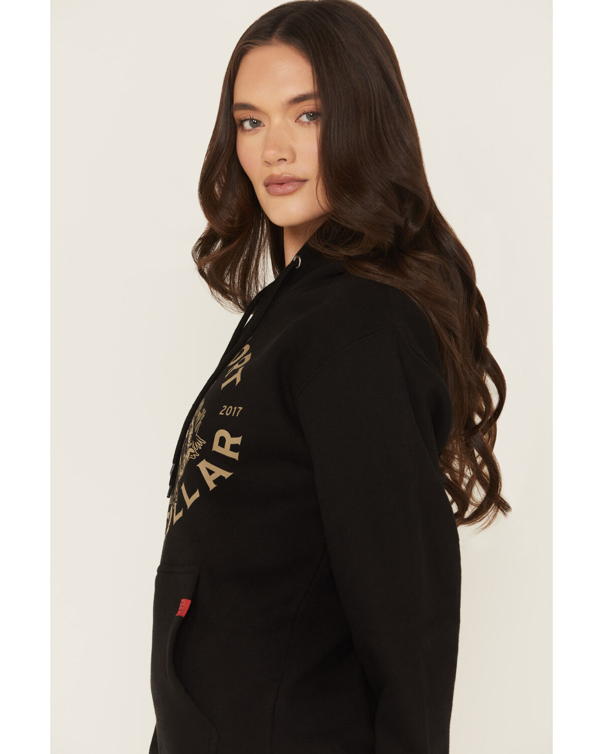 Image #2 - Troll Co Women's Rodeo Graphic Hoodie, Black, hi-res