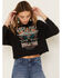 Image #3 - Rock & Roll Denim Women's Rock & Roll World Tour Graphic Long Sleeve T-Shirt, Black, hi-res