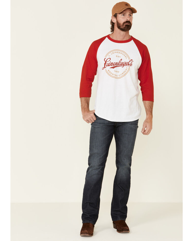 Brew City Beer Gear Men's Leines Brand Mark Graphic Raglan Long Sleeve T-Shirt , Multi, hi-res