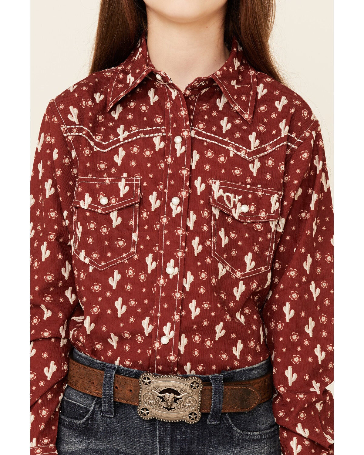 Long Sleeve Snap Western Shirt 