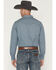 Image #4 - Gibson Trading Co Men's Evanscille Medallion Print Long Sleeve Snap Western Shirt, Navy, hi-res