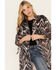 Image #2 - Shyanne Women's Printed Maxi Kimono, Maroon, hi-res