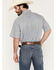 Image #4 - Cinch Men's Boot Barn Exclusive Striped Short Sleeve Button-Down Western Shirt, Blue, hi-res