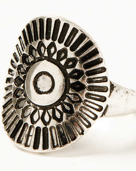 Image #4 - Shyanne Women's Concho Ring Set - 3 Piece, Silver, hi-res