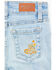 Image #4 - Shyanne Toddler Girls' Floral Embroidered Light Wash Flare Stretch Denim Jeans, Light Wash, hi-res