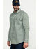 Image #3 - Cody James Men's FR Geo Print Long Sleeve Work Shirt - Tall, Green, hi-res