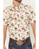 Image #3 - Pendleton Men's Laramie Wild Horse Print Short Sleeve Snap Western Shirt, Cream, hi-res