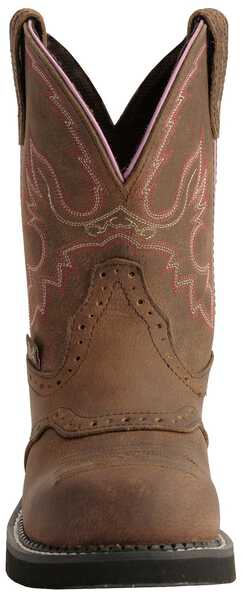 Image #4 - Justin Gypsy Women's Wanette 8" EH Work Boots - Steel Toe, Aged Bark, hi-res