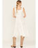Image #4 - Scully Women's Lace-Up Jacquard Midi Dress, Ivory, hi-res