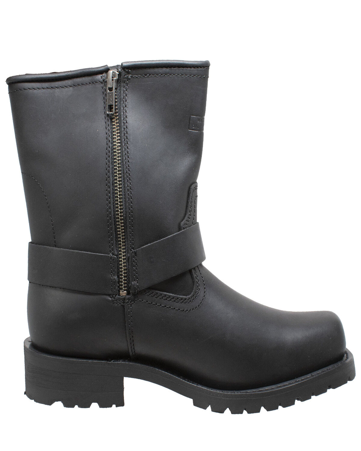 Image #2 - RideTecs Men's 7" Zipper Western Boots - Square Toe, Black, hi-res