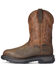 Ariat Men's Waterproof Big Rig Western Work Boots - Composite Toe, Brown, hi-res