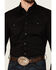 Image #3 - Cody James Men's Solid Treadstone Long Sleeve Pearl Snap Western Shirt, Black, hi-res