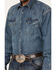 Image #3 - Stetson Men's Denim Long Sleeve Snap Western Shirt, , hi-res