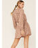 En Creme Women's Floral Ruffle Front Dress, Blush, hi-res