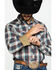 Roper Men's West Made Desert Dobby Plaid Long Sleeve Western Shirt , Multi, hi-res