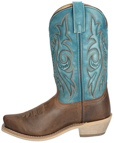 Image #3 - Smoky Mountain Men's Santa Fe Western Boots - Square Toe , Multi, hi-res