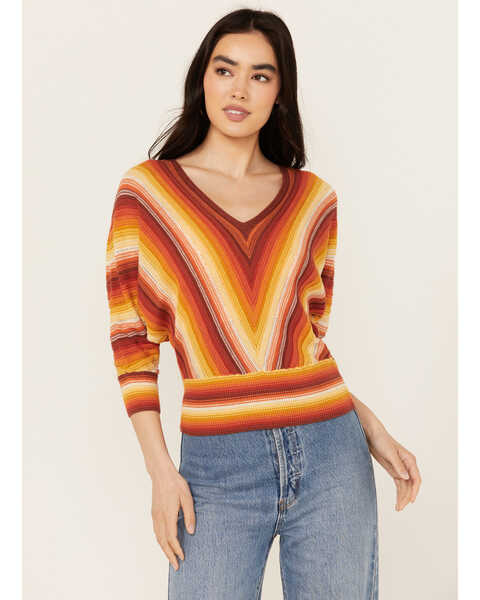 Shyanne Women's Dolman Sweater , Orange, hi-res