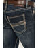 Image #4 - Rock & Roll Denim Men's Pistol Dark Wash Vintage Straight Rigid Denim Jeans, Dark Wash, hi-res