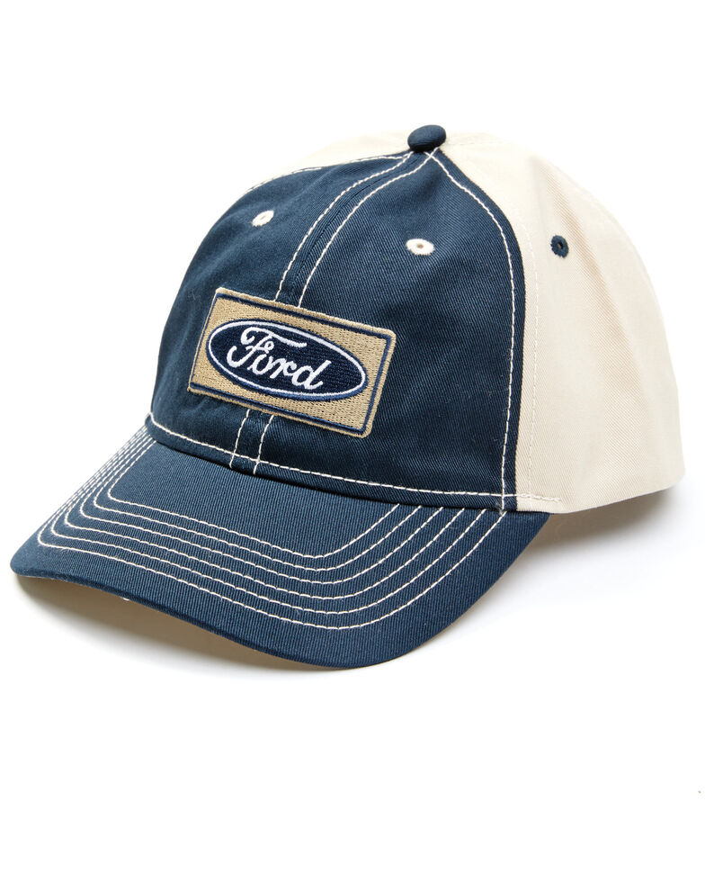H3 Sportgear Men's Ford Logo Embroidered Patch Ball Cap , Navy, hi-res