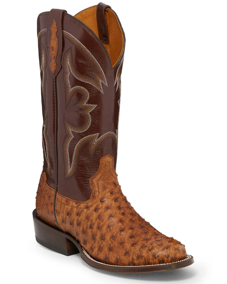 tony lama full quill ostrich round toe