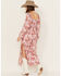 Image #4 - Free People Women's Jaymes Floral Print Midi Long Sleeve Dress, Light Purple, hi-res