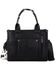 Image #3 - Wrangler Women's Cow Print Concealed Carry Crossbody Tote, Black, hi-res