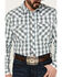 Image #3 - Wrangler 20X Men's Plaid Print Long Sleeve Snap Western Shirt, Brown, hi-res