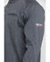Image #4 - Ariat Men's FR Air Henley Long Sleeve Work Shirt - Tall, Charcoal, hi-res